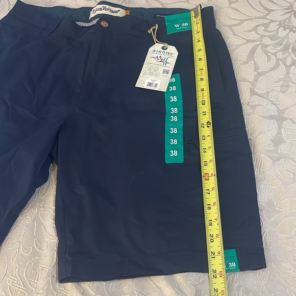 Tailor Vintage Men’s SZ 38 Luxe-performance Navy Blue 4 Pocket Shorts NWT - Picture 12 of 16